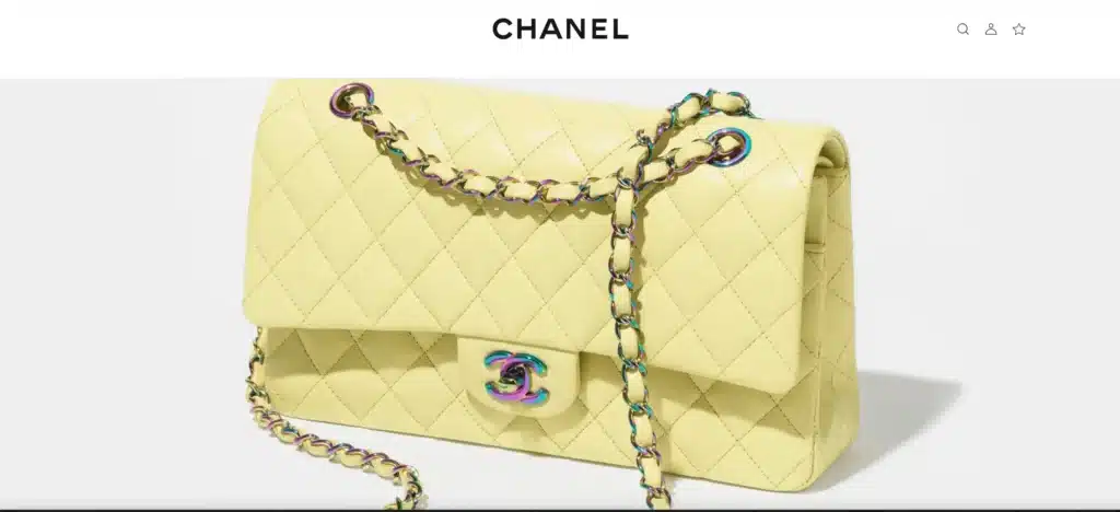 Chanel quilted pastel yellow handbag