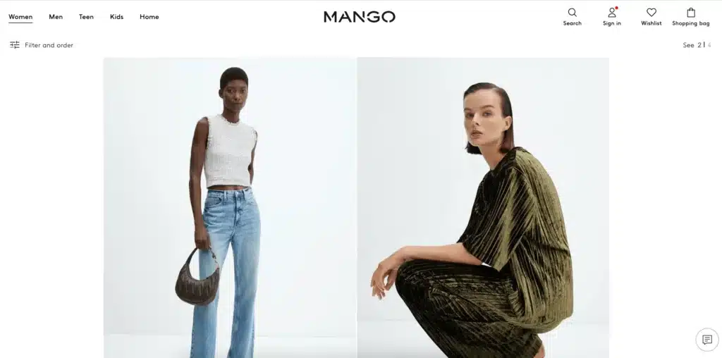 Mango womens clothing featuring jeans and velvet dress