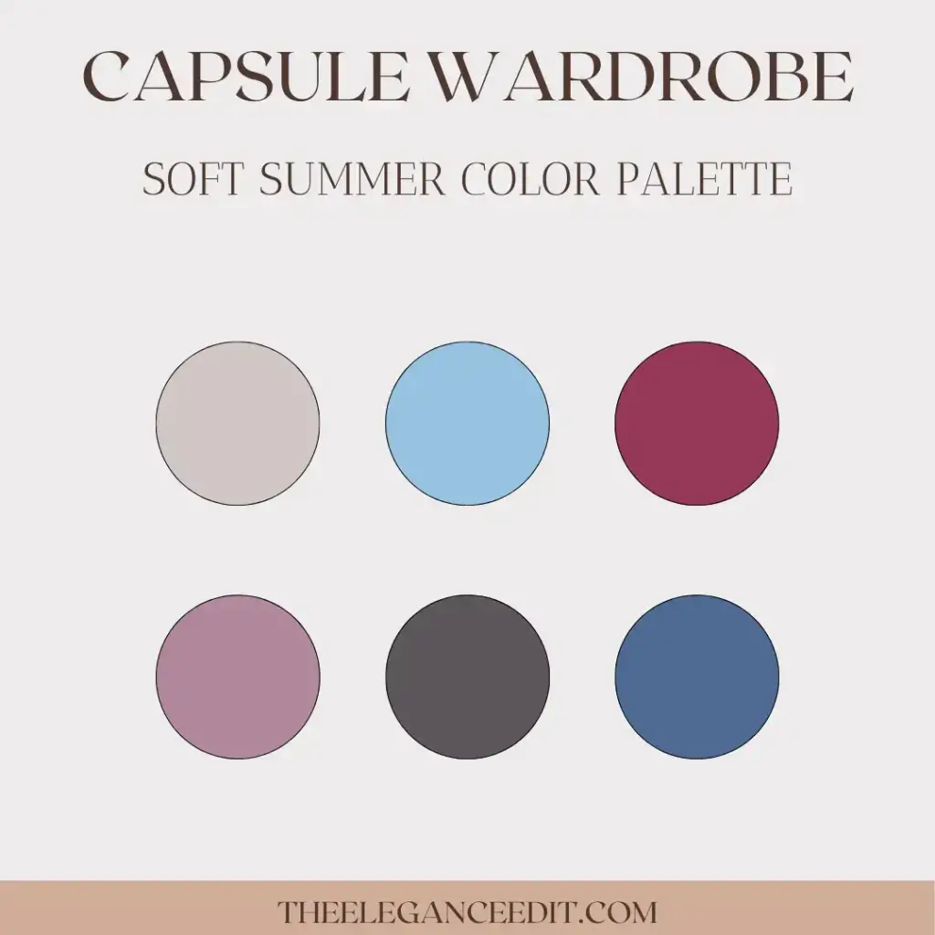 Soft Summer Clothing Color Scheme