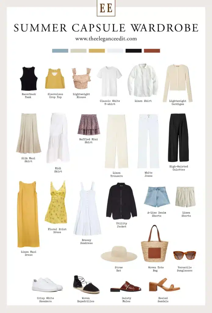 My Sustainable Summer Capsule Wardrobe: how to make one