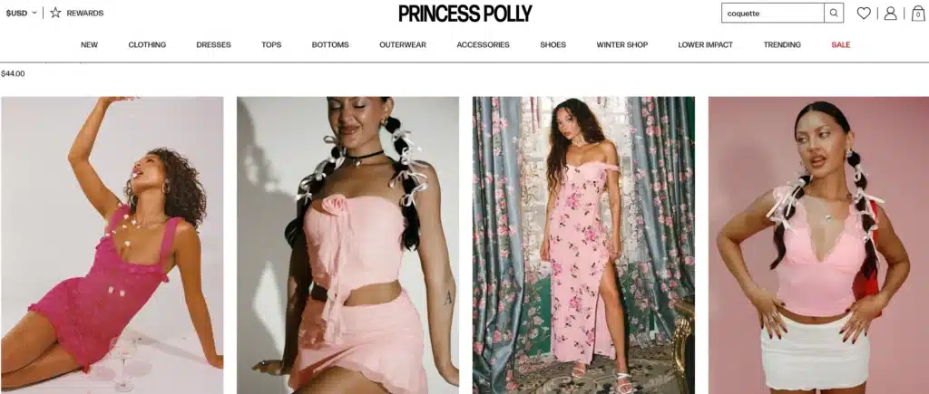 princess polly pink feminine clothing