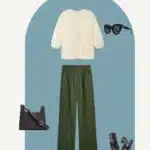 Modest Summer Outfit with peasant blouse and trousers