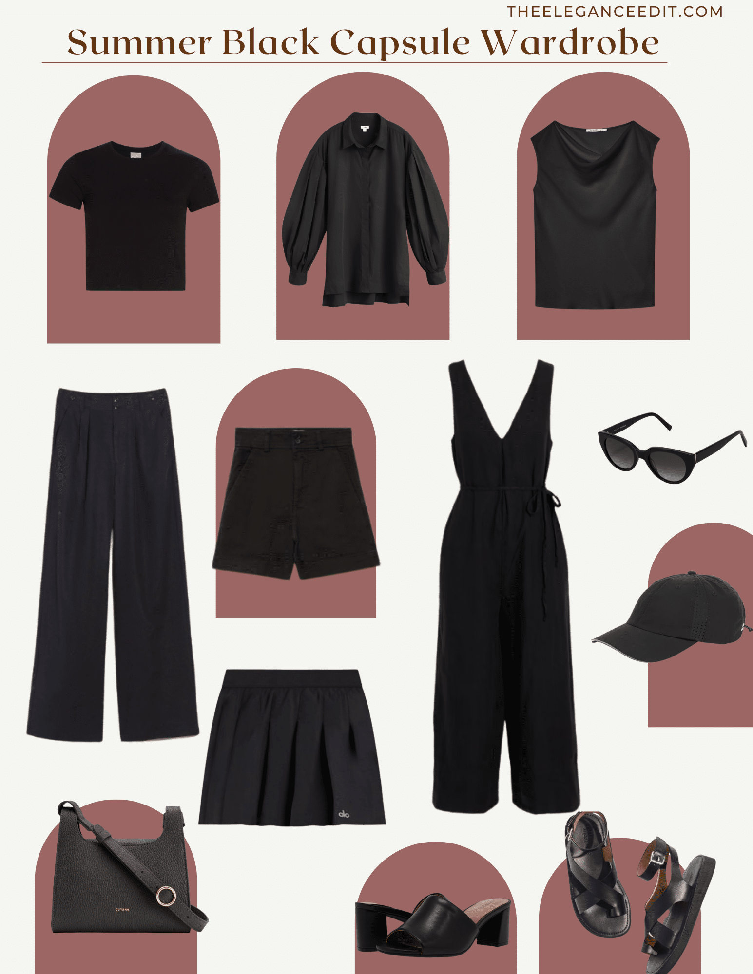 Summer Black Capsule Wardrobe