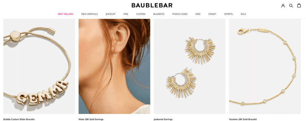 Baublebar affordable jewelry brand