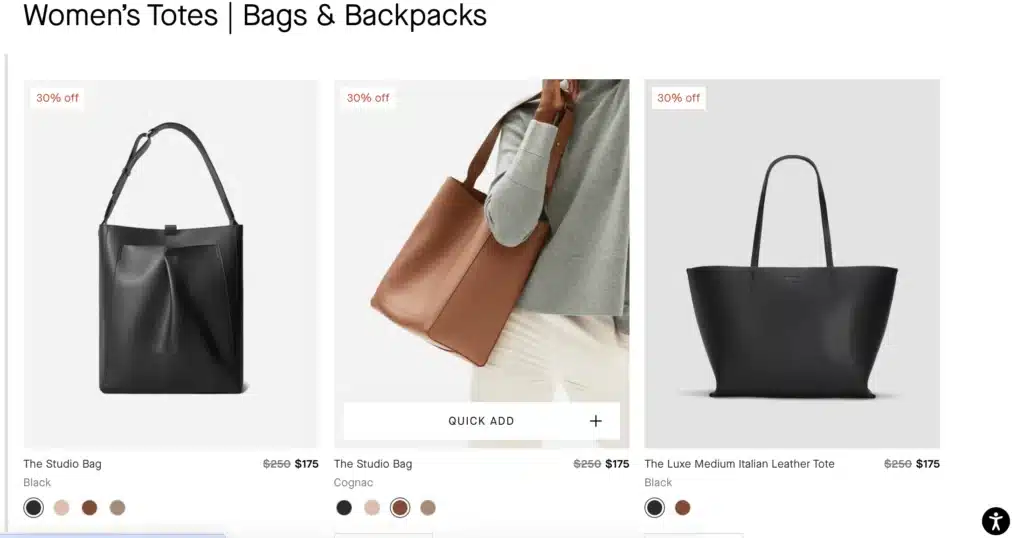 Affordable Leather Bags from Everlane