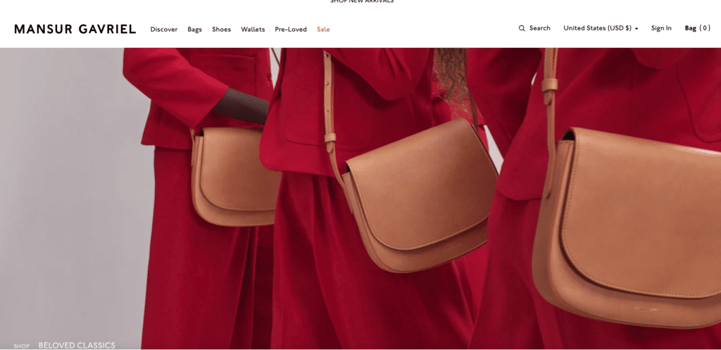 MANSUR GAVRIEL brown Shoulder Bags