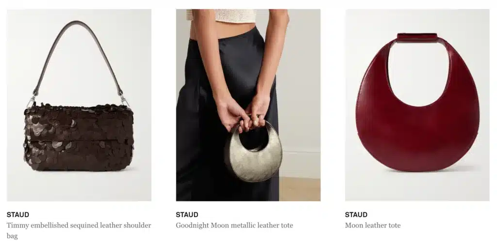 STAUD affordable Handbags on net a porter