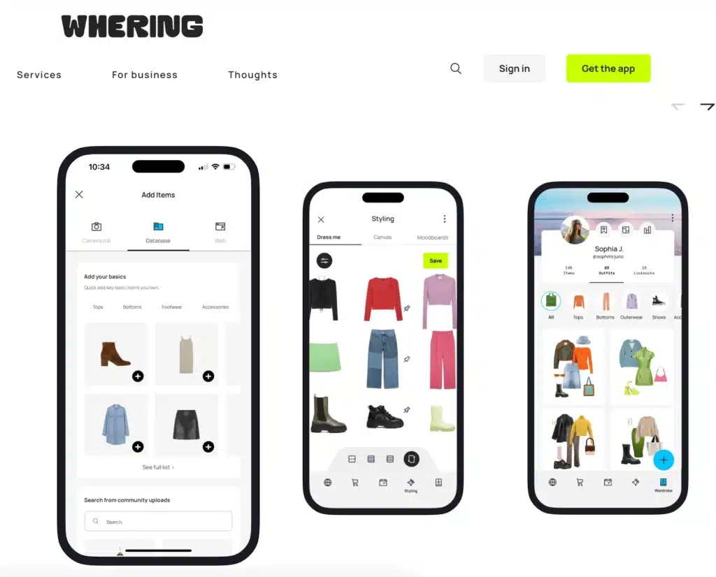 Whering Outfit Planner App