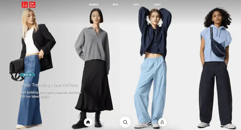 Uniqlo Womens relaxed clothing staples