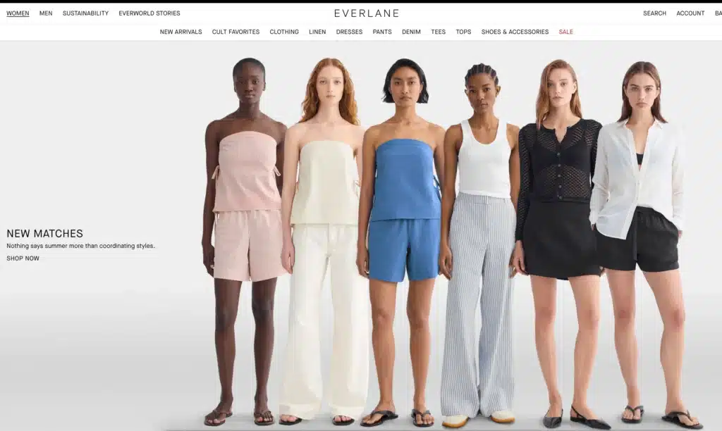 Everlane clothing linen sets