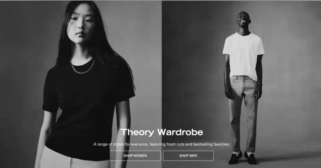 Theory mens and womens clothing