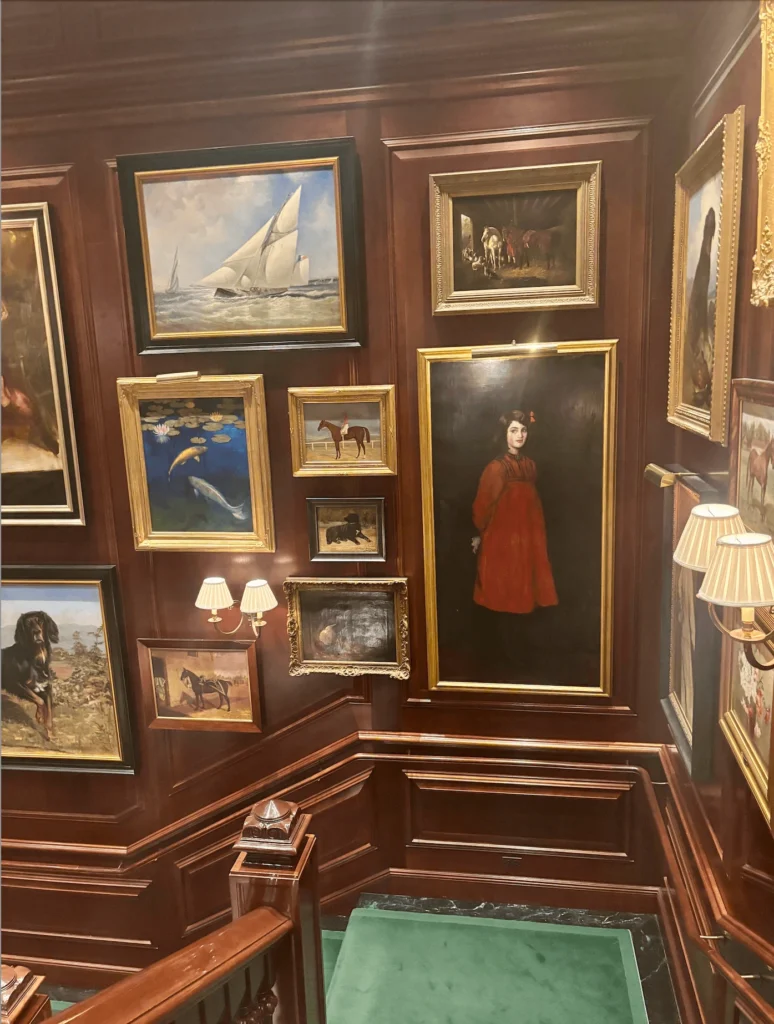 Gallery wall in Ralph Lauren Flagship Chicago store