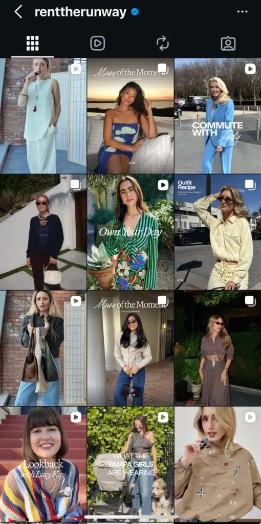 Rent the Runway review Instagram