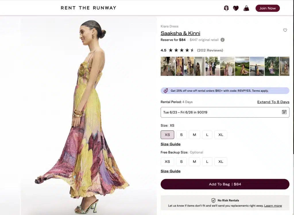 Saaksha & Kinni dress reviews on Rent the Runway